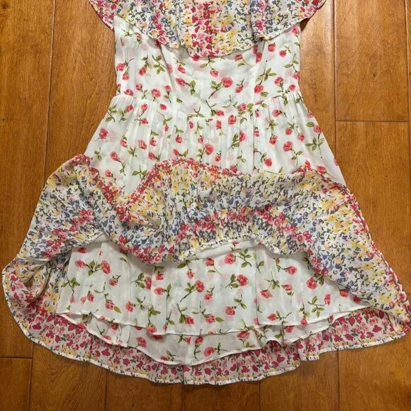 Reformation Womens Floral Dress Size 6 Mini Fairy Feminine Flowy Spring Party - Picture 13 of 14